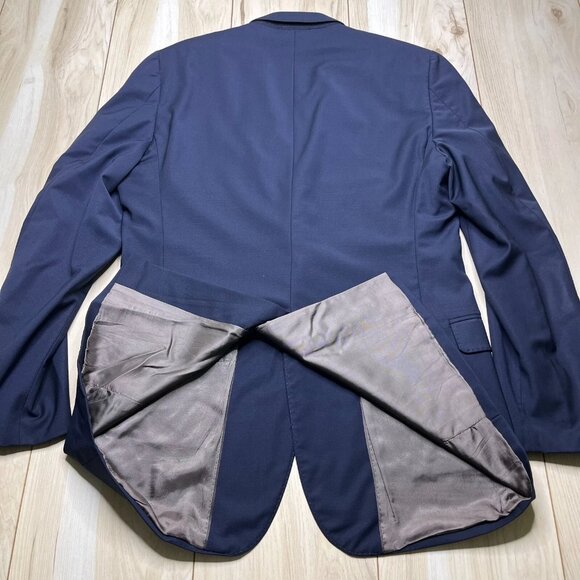 346 Brooks Brothers Mens Blue Explorer Fitzgerald Fit Sport Coat Blazer Size 42R - Picture 2 of 13